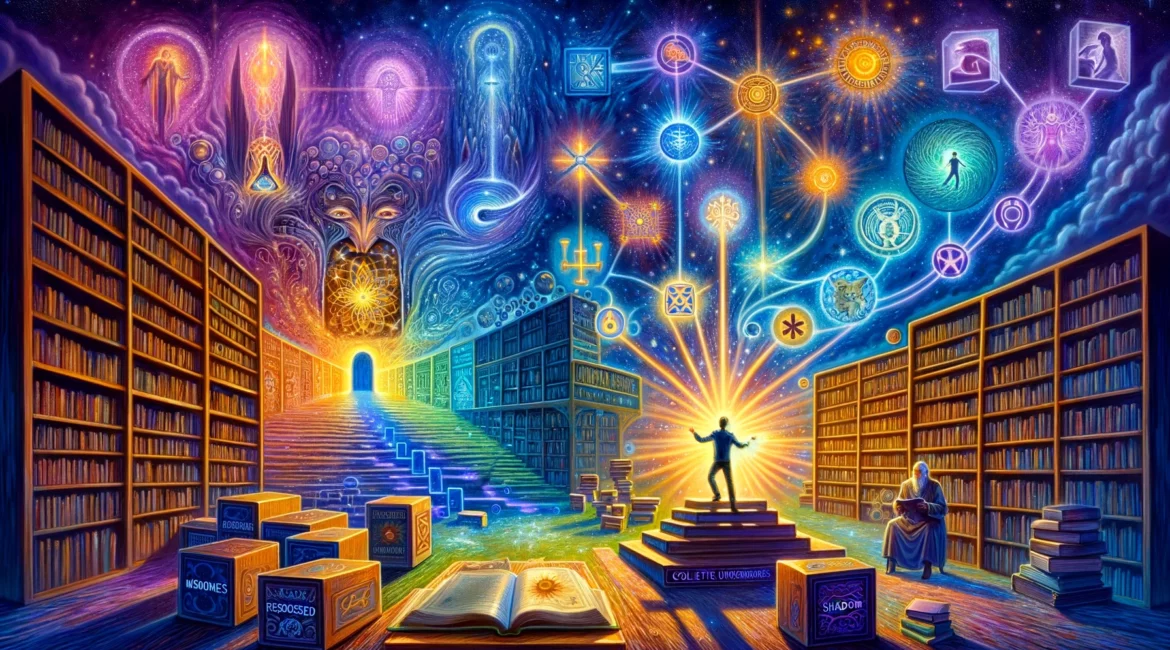 A-vibrant-scene-illustrating-Carl-Jungs-theories